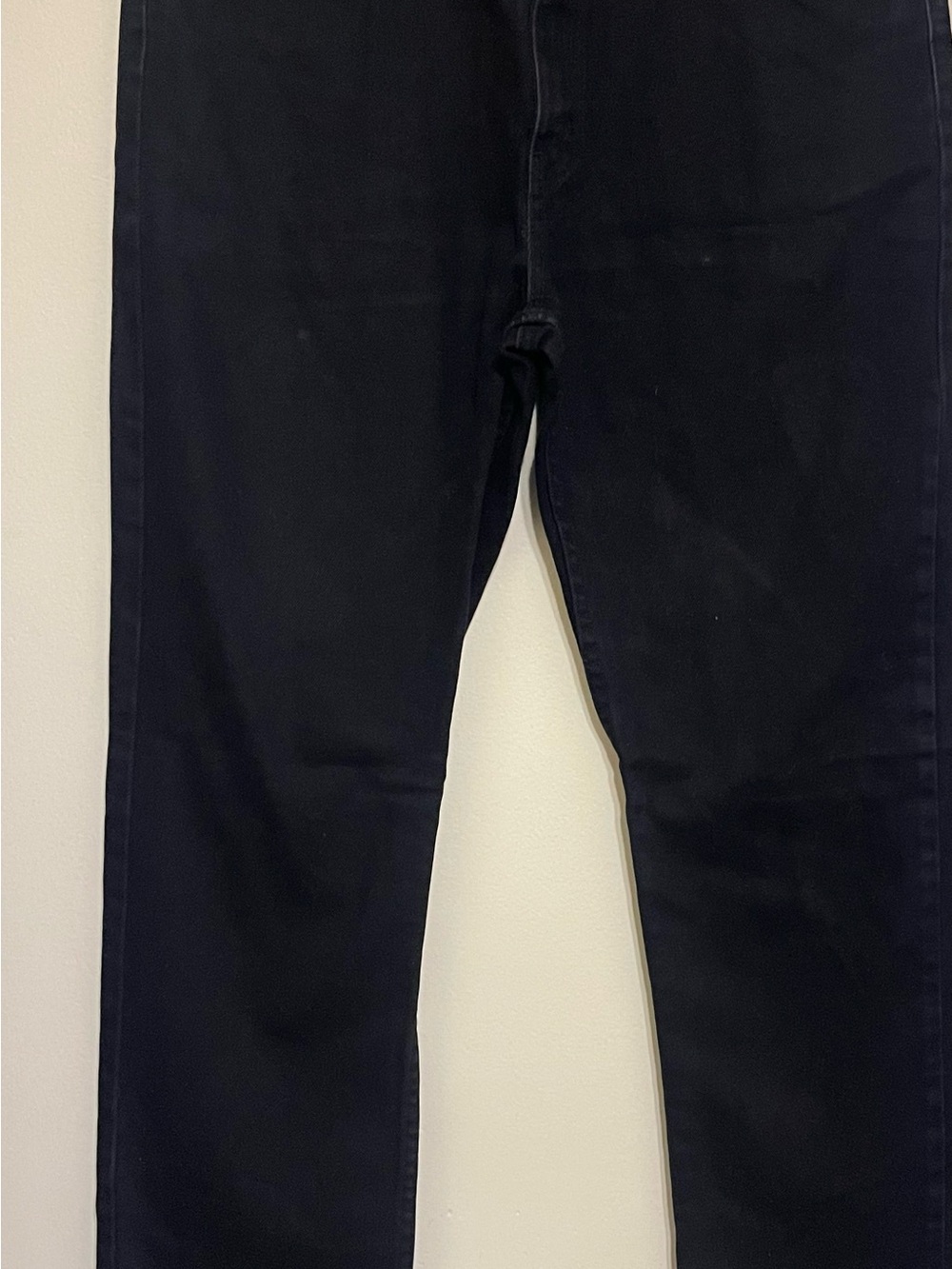 George Men's Slim Straight Black Jeans